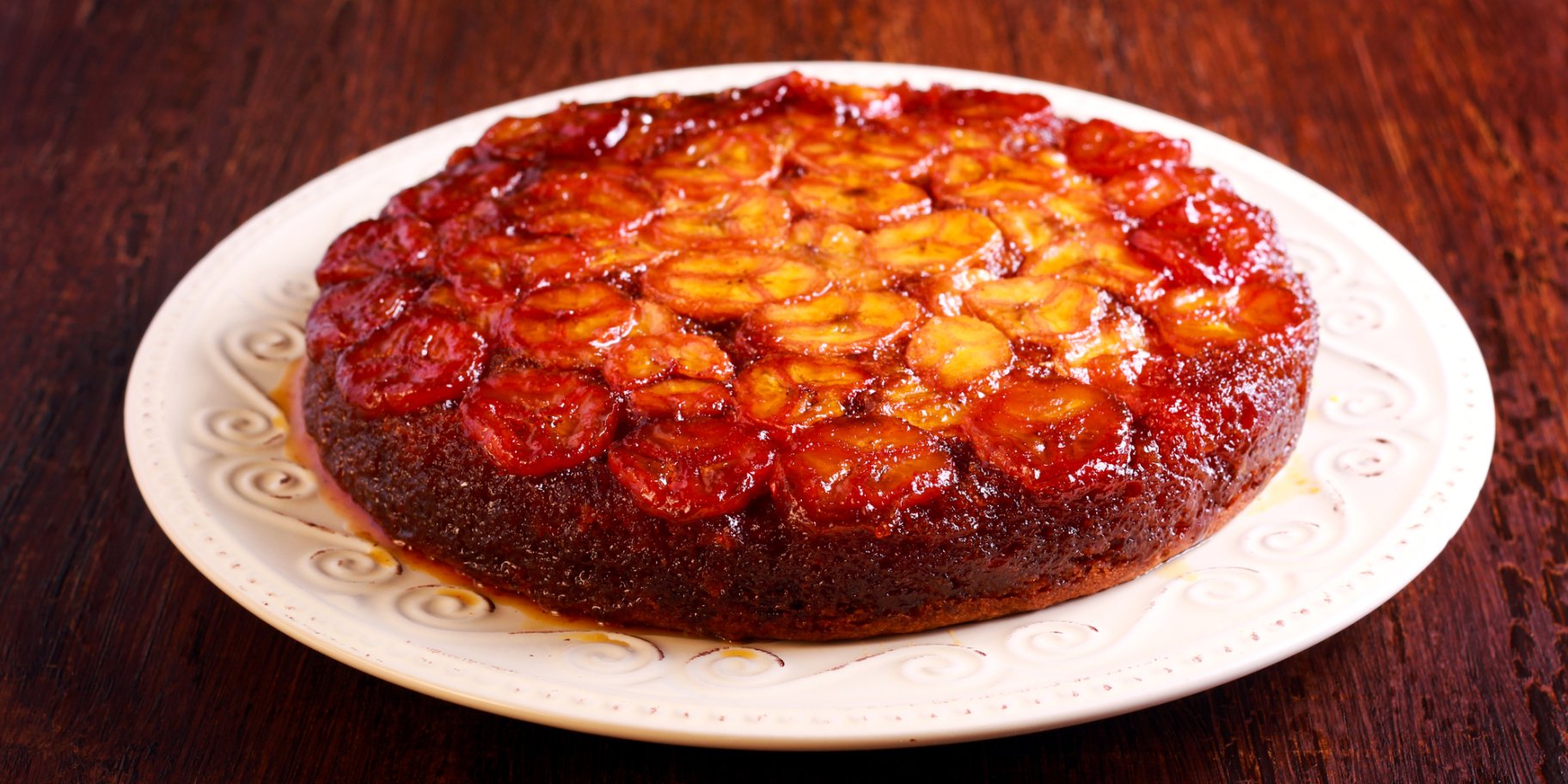 Перевернутий банановий пиріг