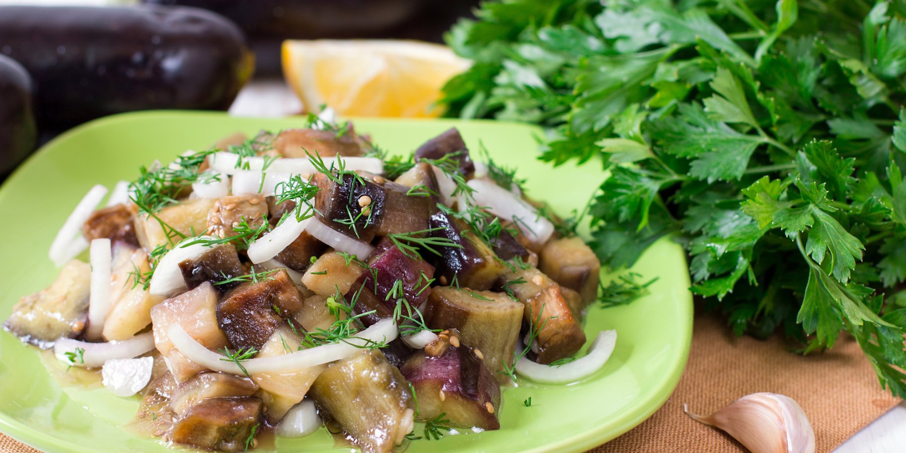 Мариновані баклажани, як гриби