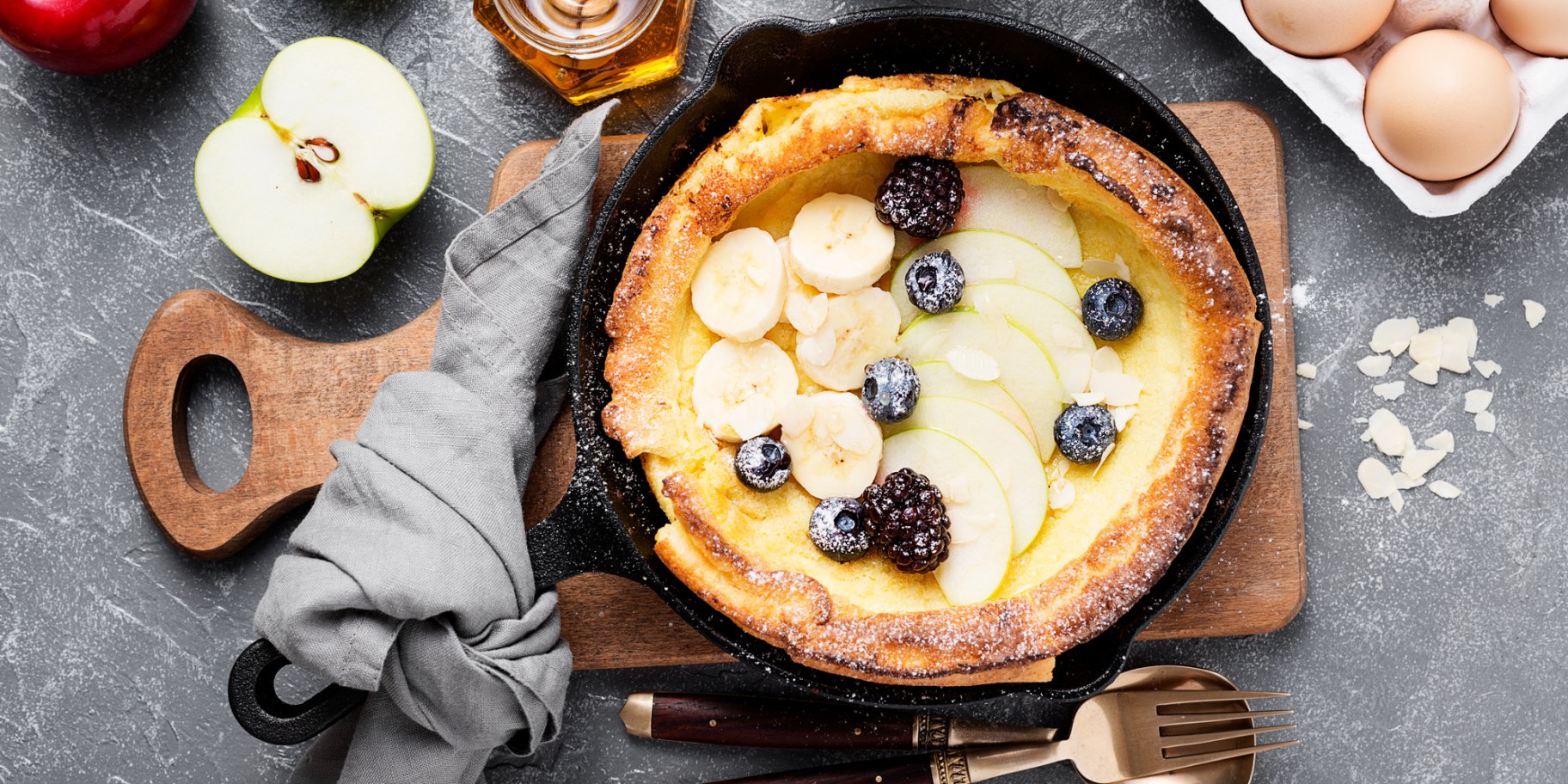 “Лінива” шарлотка з яєць