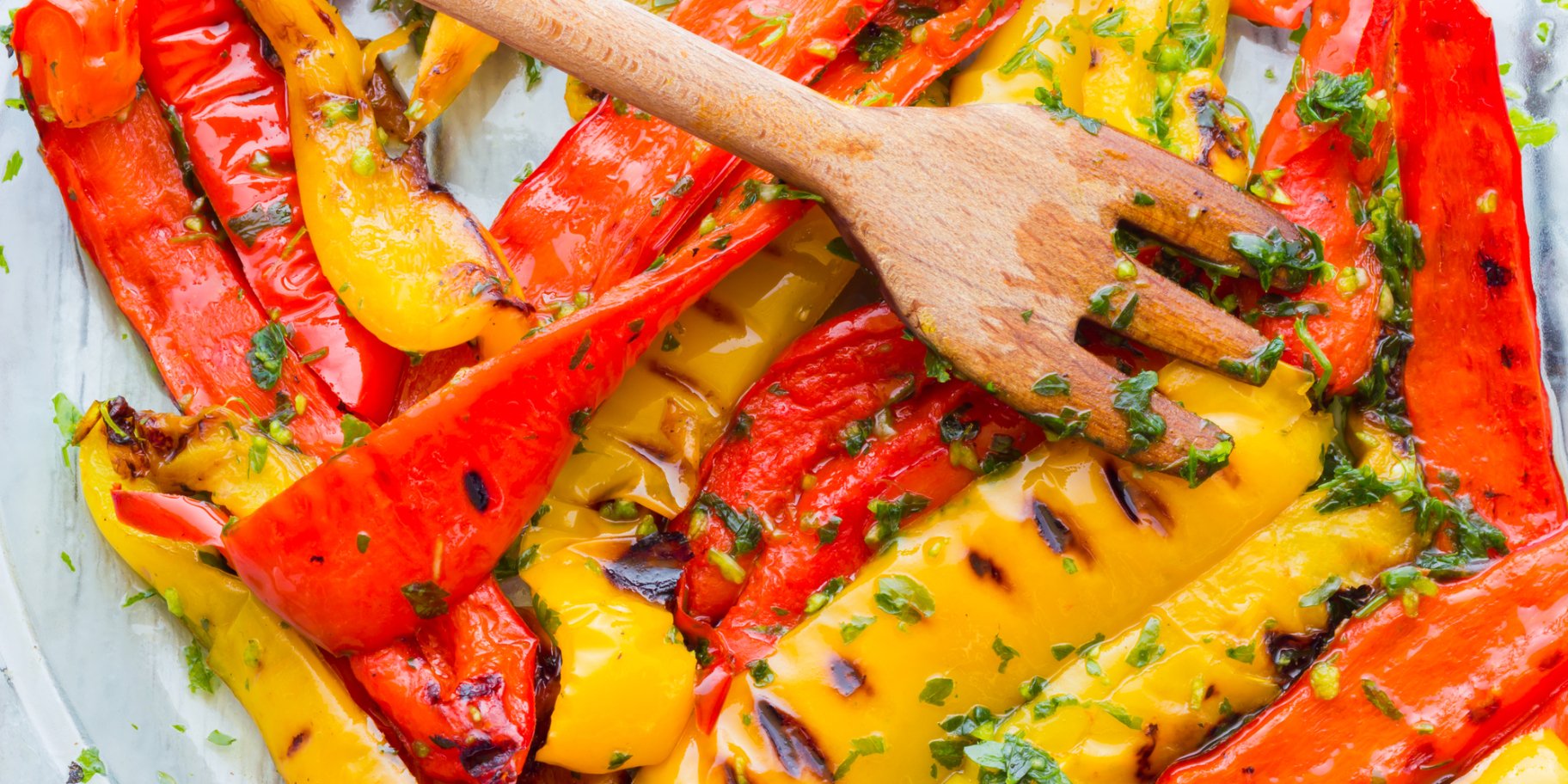 Солодкий перець, запечений в олії