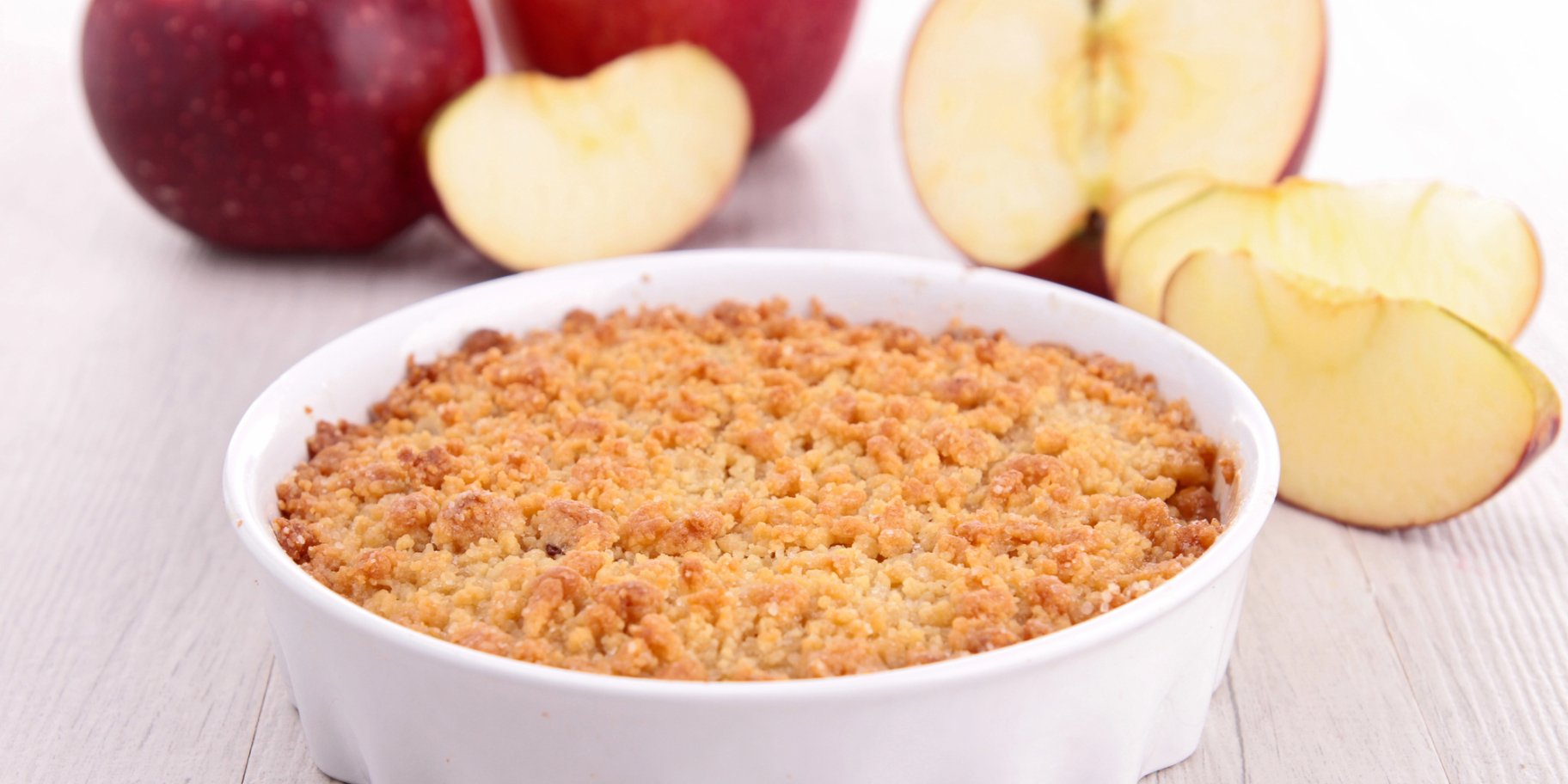 Яблучний крамбл без замішування тіста