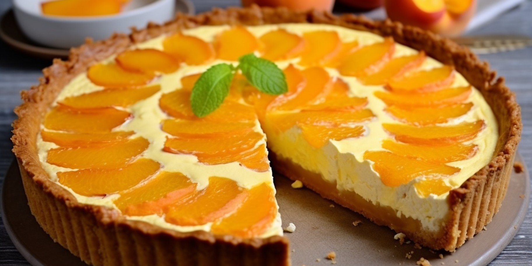 Абрикосовый пирог с начинкой с начинкой