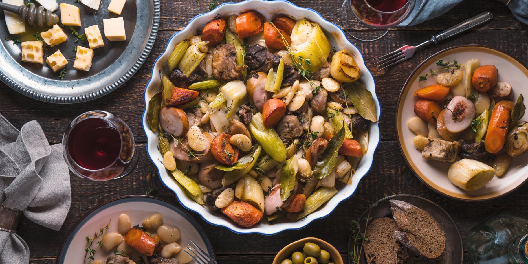 овощное рагу, оливки