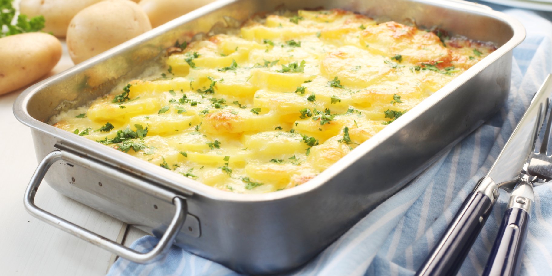 Картопляна запіканка з кисломолочним сиром