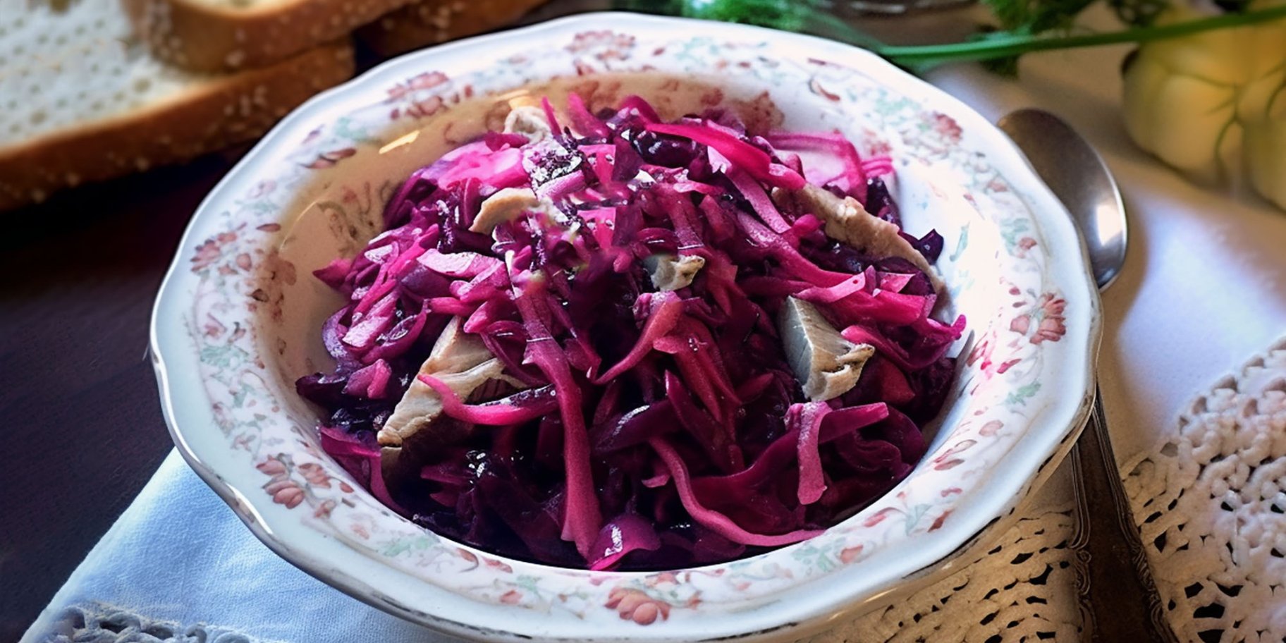 Салат з капустою і оселедцем