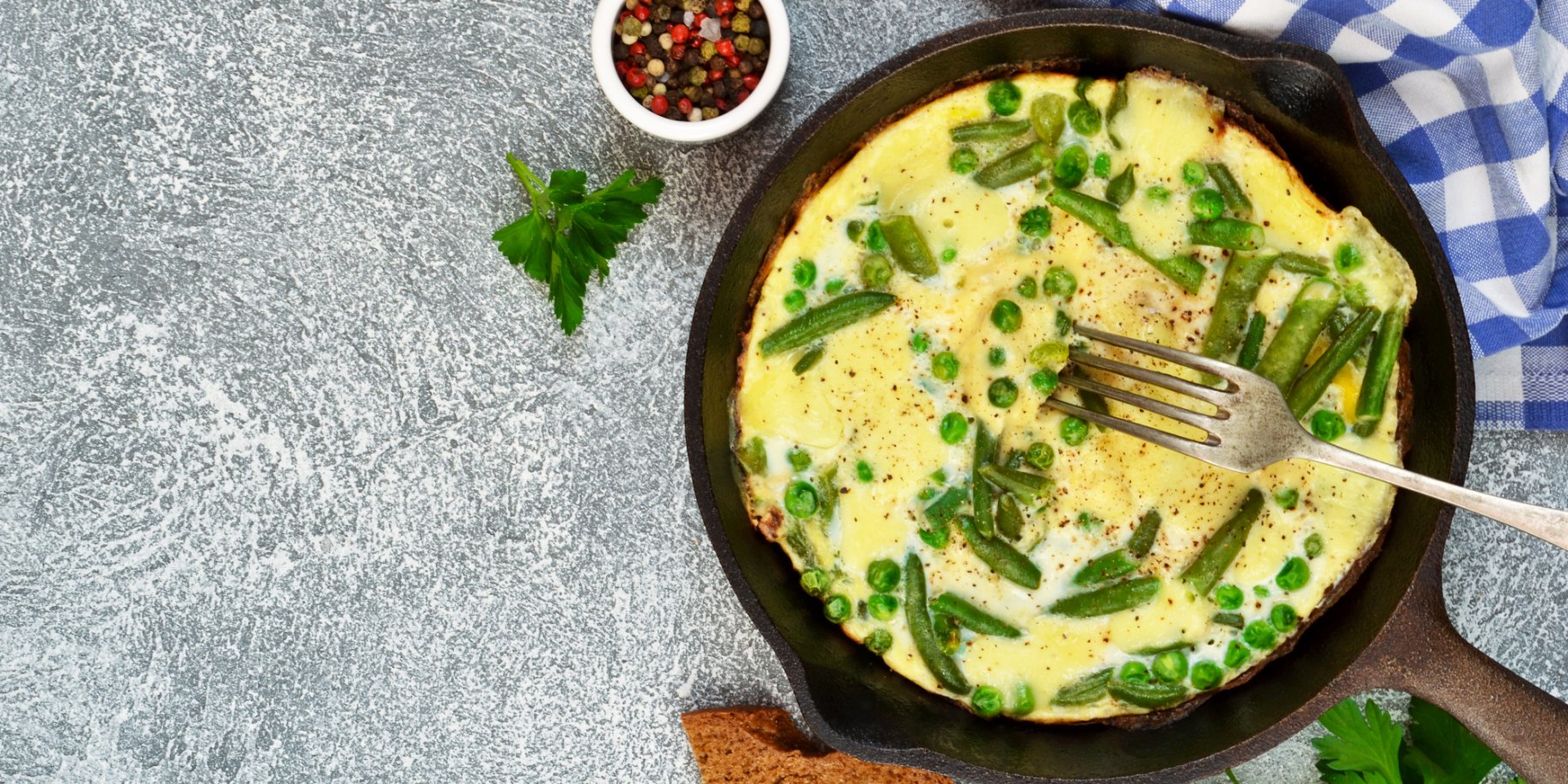 Фритата зі спаржевою квасолею - рецепт