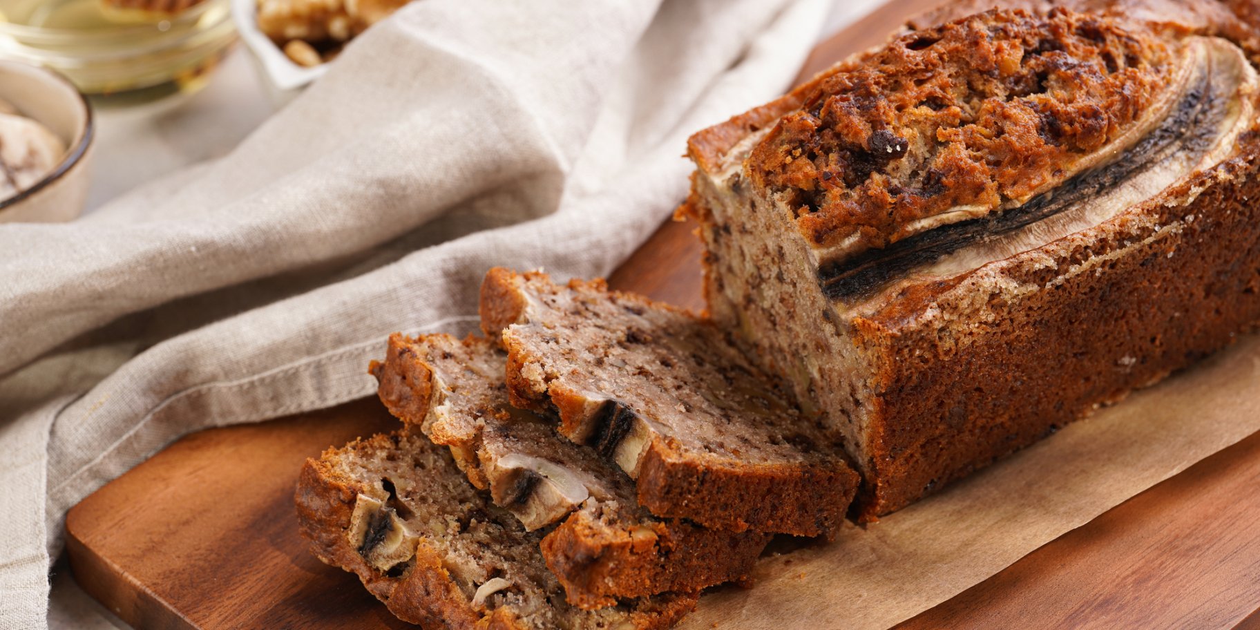 Гречано-банановий хліб з глазур'ю: рецепт