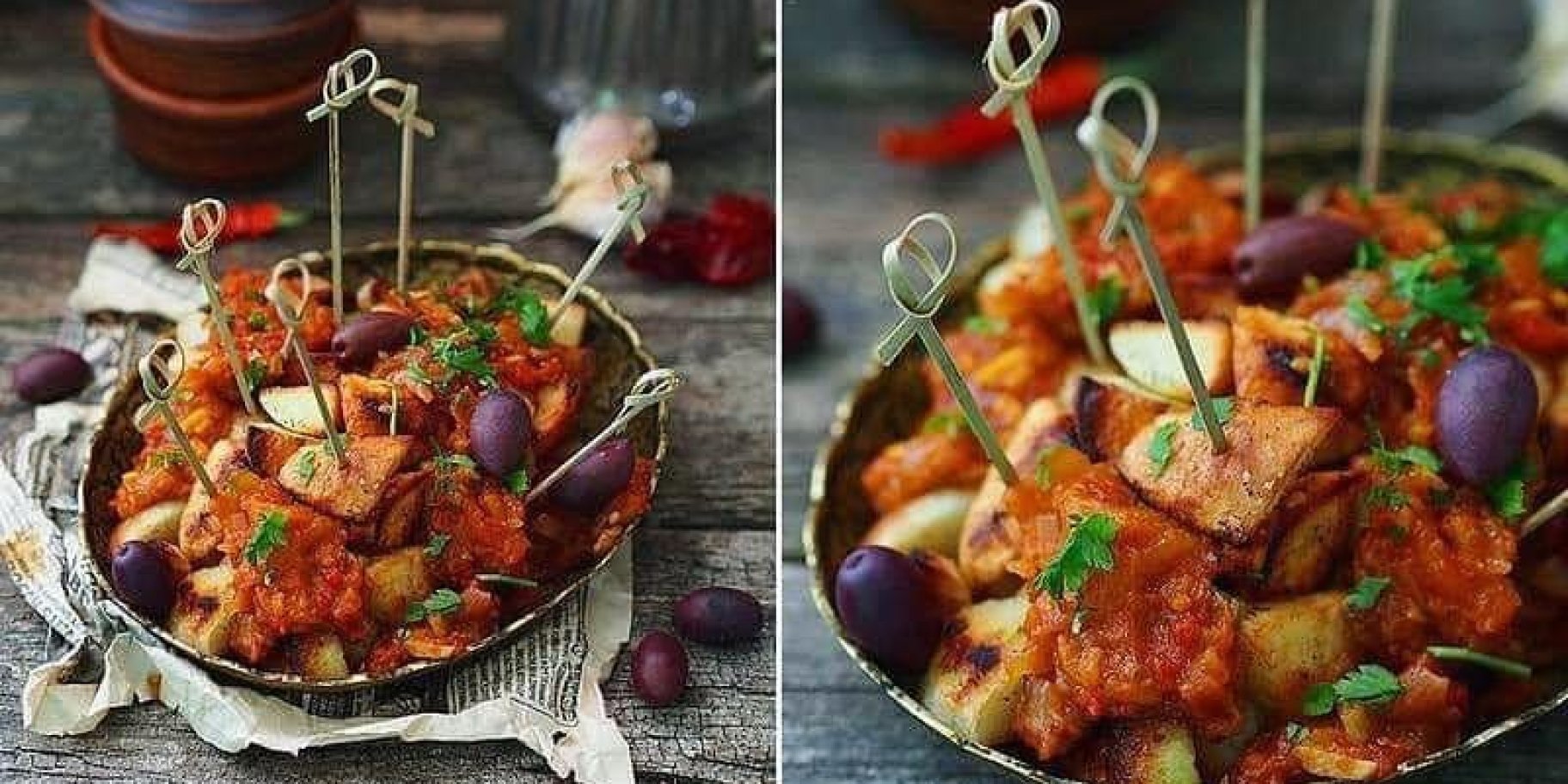 Картопля з томатним соусом