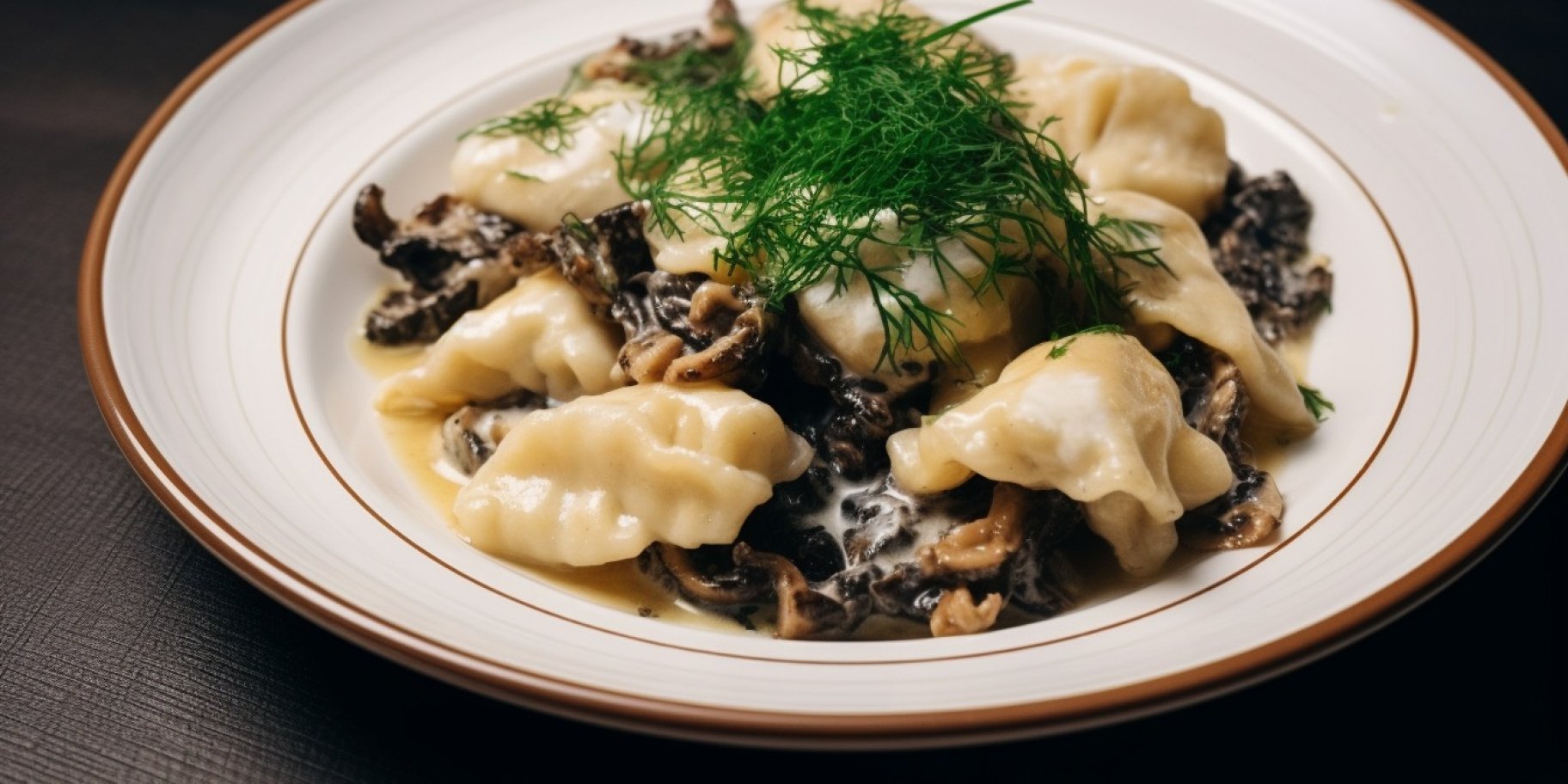 Полтавські галушки з чорними лисичками