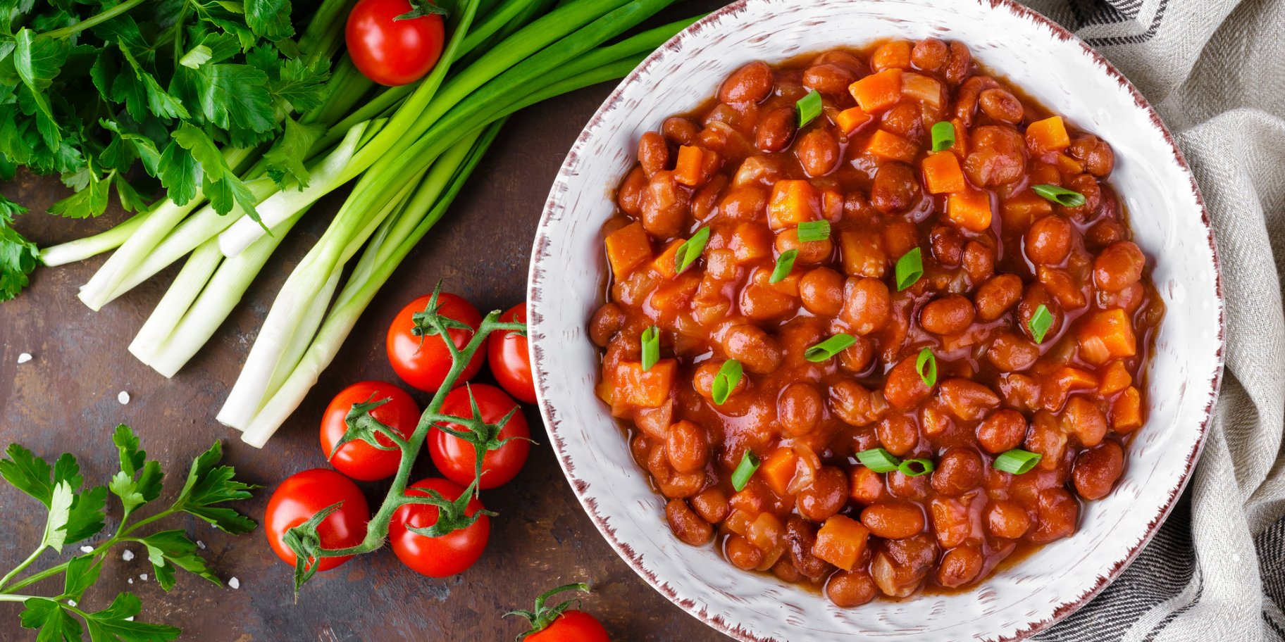 Пісний гуляш з квасолі