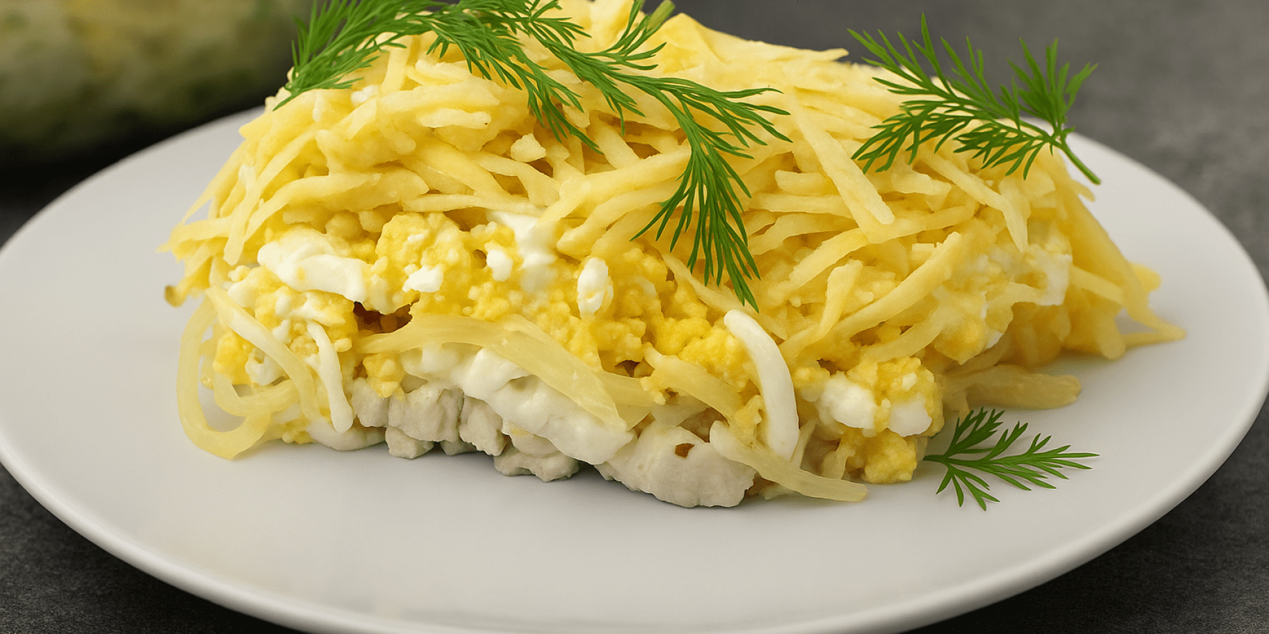 Салат «Анюта» з куркою