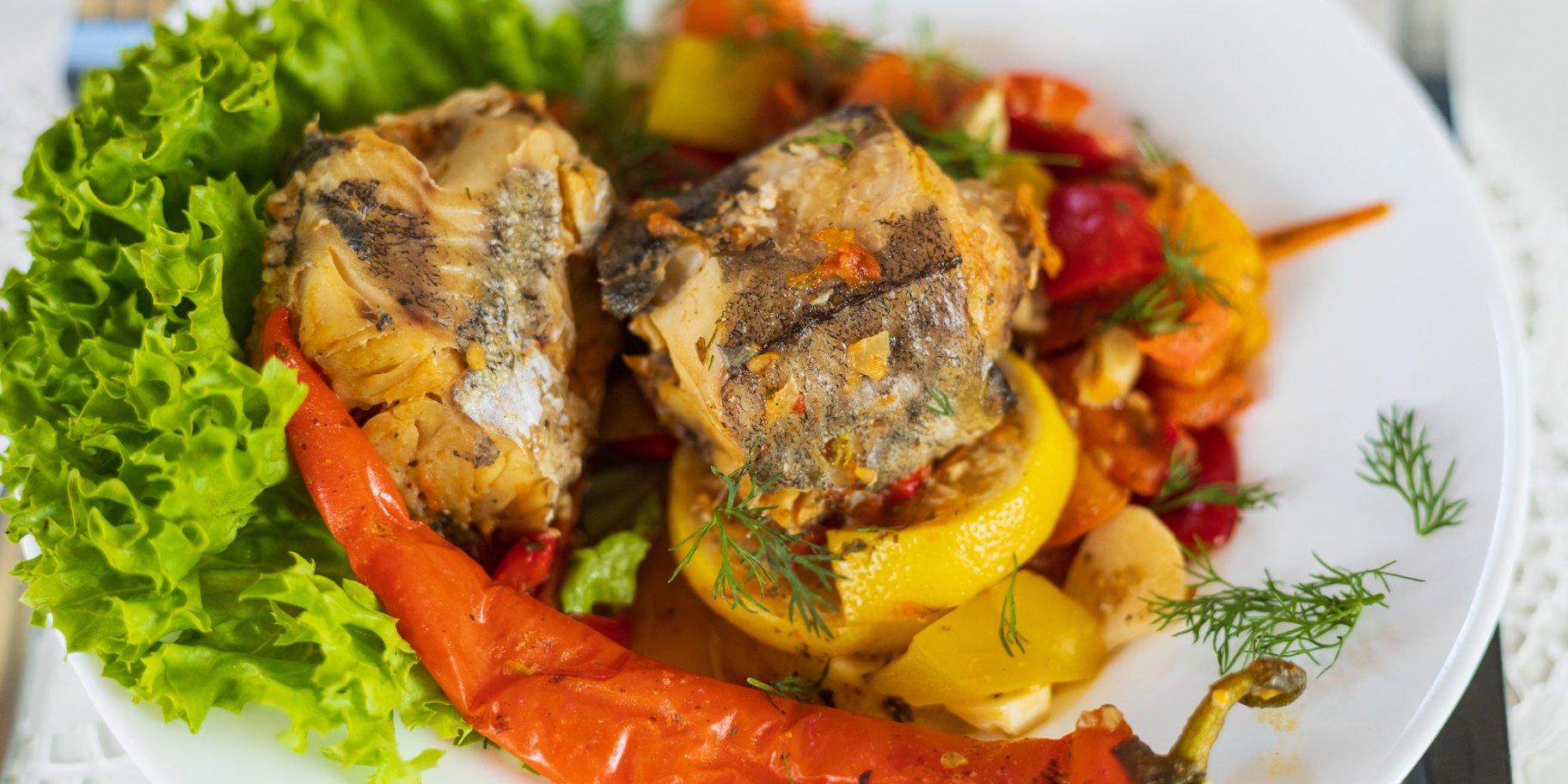 Риба по-карибськи з овочами