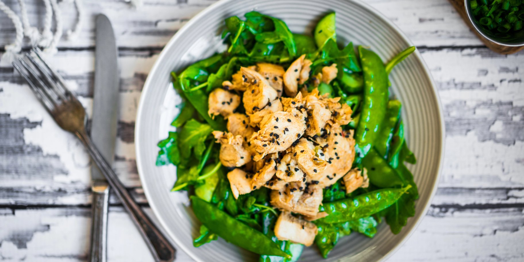 Салат з горошком і куркою