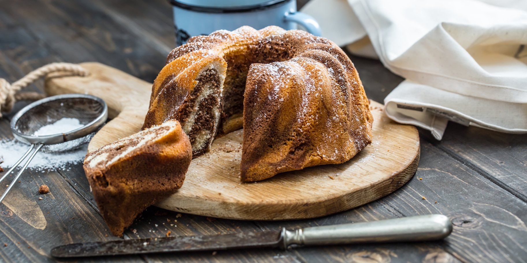 Финский мраморный кекс для кофе