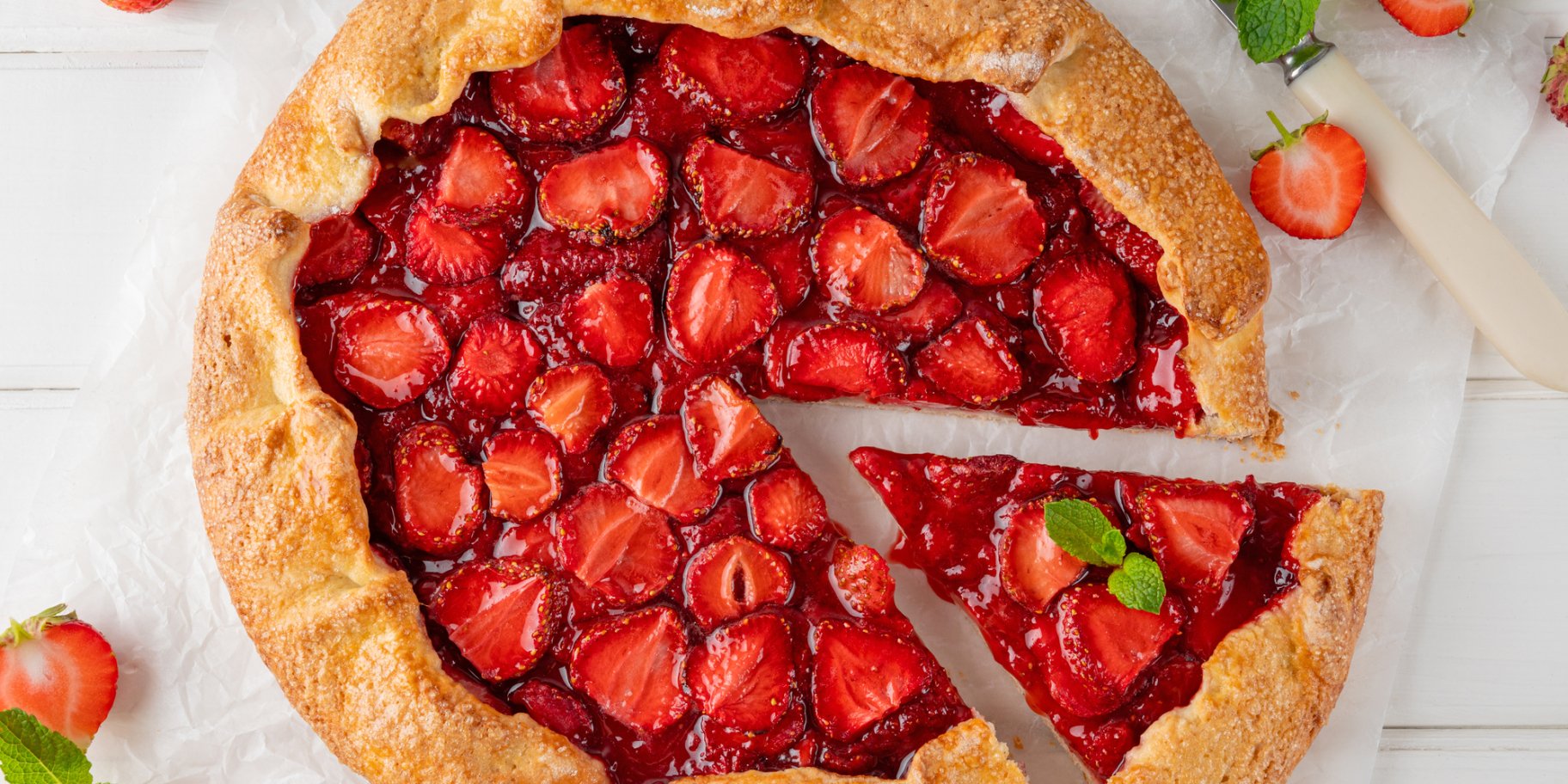 Галета з полуницею