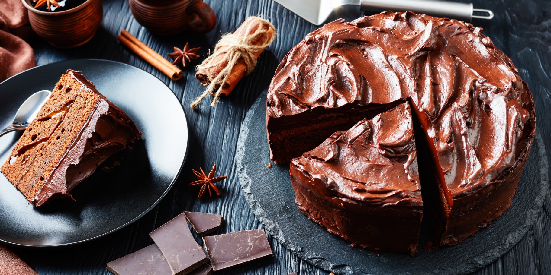 Шоколадный торт с нутеллой