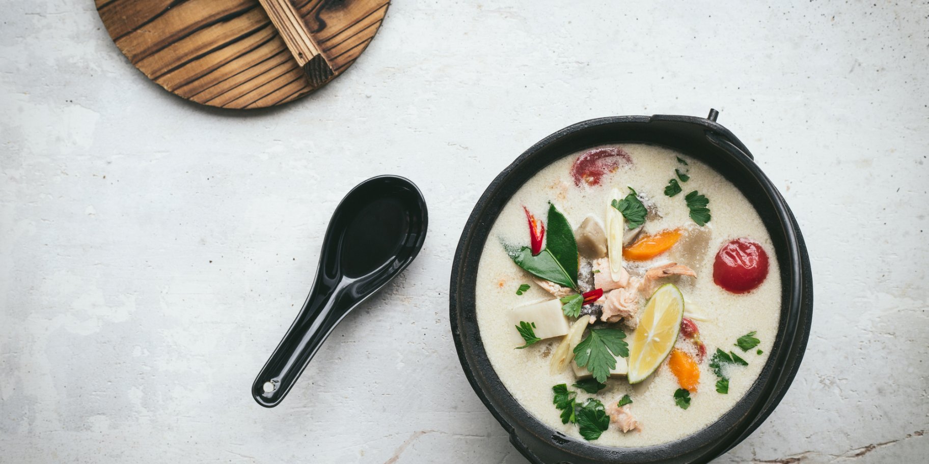 Кокосовый суп с овощами