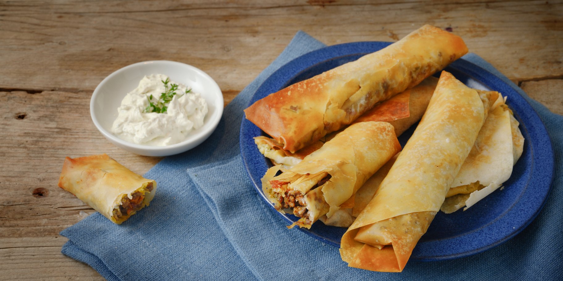 М'ясні рулети з тіста філо