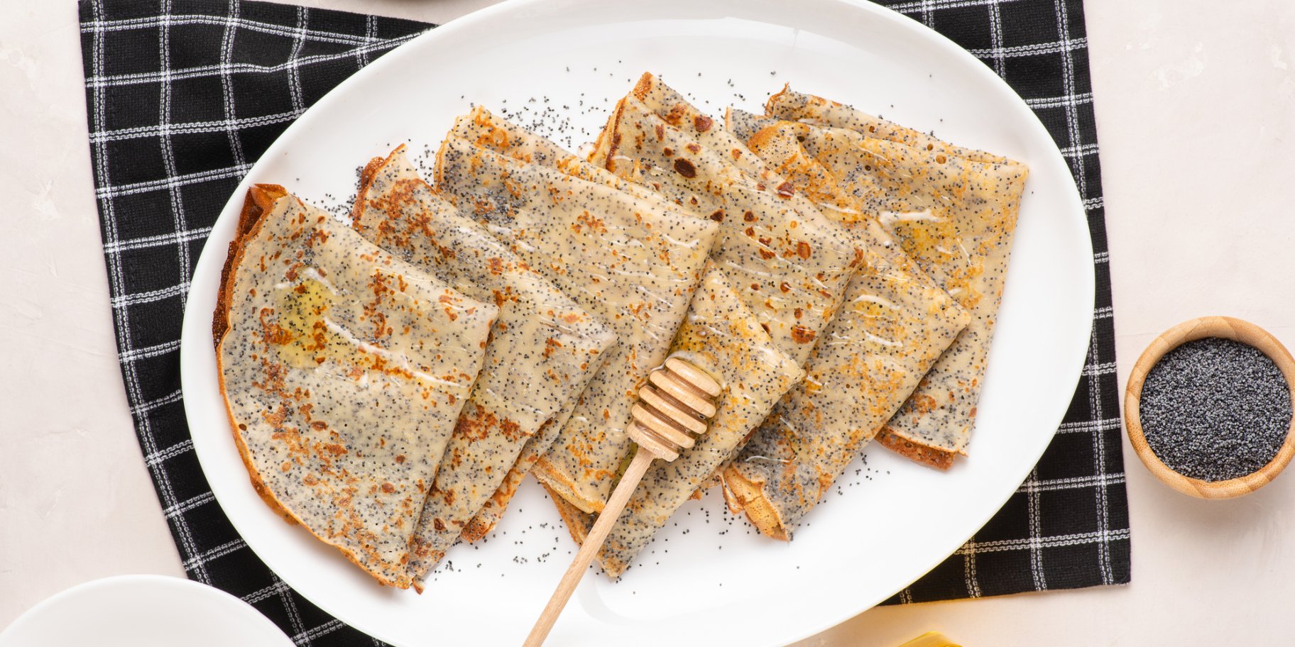 Лимонно-маковые блины — рецепт