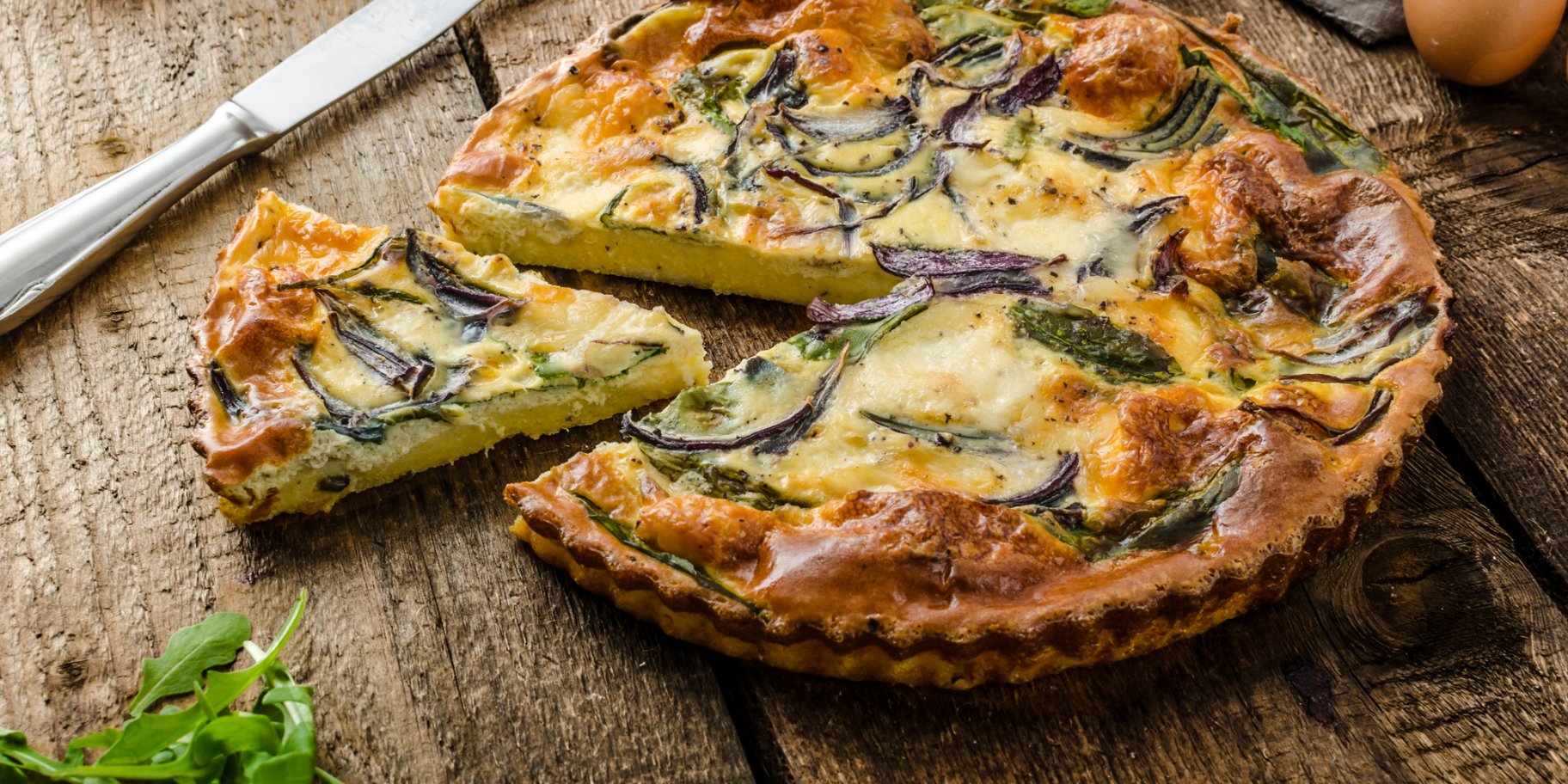 Тарт з поленти із цибулею