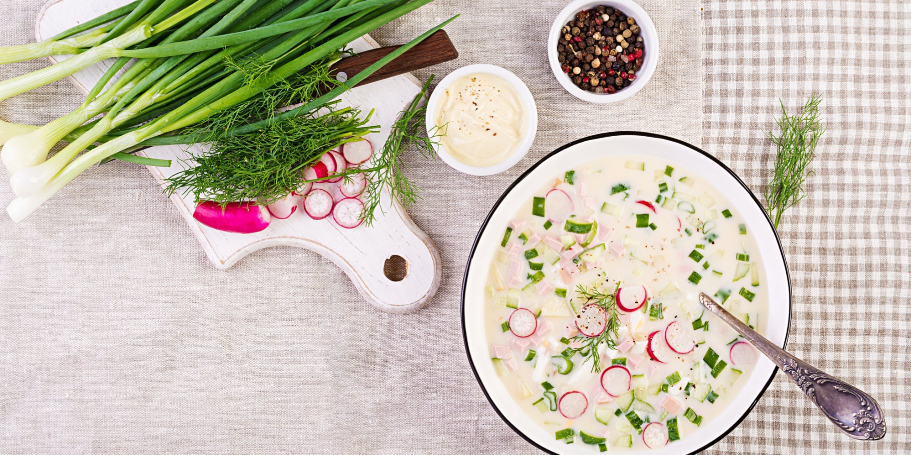 Окрошка на кефірі