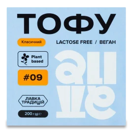 Тофу «Лавка традицій» Alive класичний пастеризований, 200г