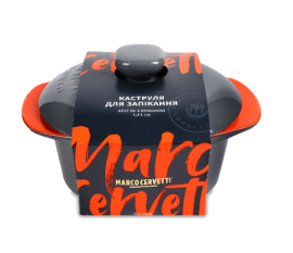 Каструля жаростійка з кришкою Marco Cervetti 1,4л