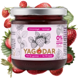 Полуниця-суниця джем без цукру 210 г