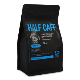 Кава зерно Half Caff суміш класична декофеїнізована смажена, 250 г
