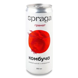 Напій Spraga Комбуча гранат з/б, 330мл