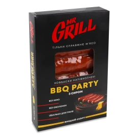 Ковбаски Mr.Grill BBQ party з сиром н/к в/ґ, 350г