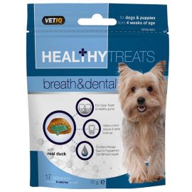 VetIQ Healthy Treats Breath & Dental Dogs & Puppies - Ласощі з качкою для чищення зубів, свіжості дихання собак та цуценят