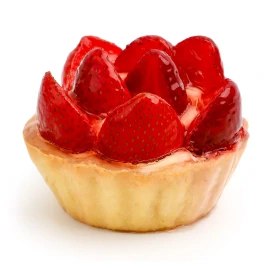 Тістечко Кошик з полуницею, 100 г