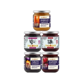 5 різних джемів для людей з діабетом без цукру, 1 кг