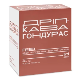 Кава мелена FEELtrd Гондурас в дріп-пакетах (FD), 5*12г