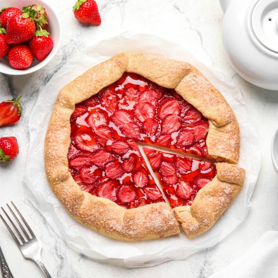 Найпростіший полуничний пиріг