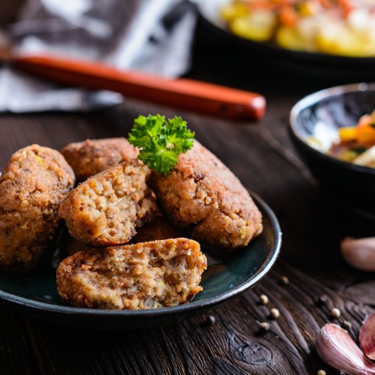 Вегетаріанські гречаники із сиром