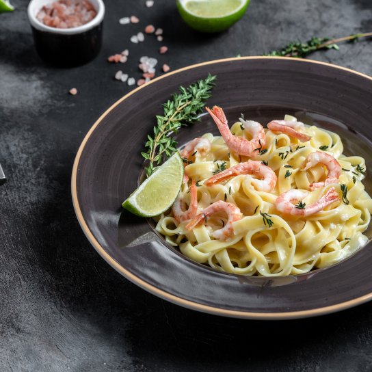 Паста с креветками