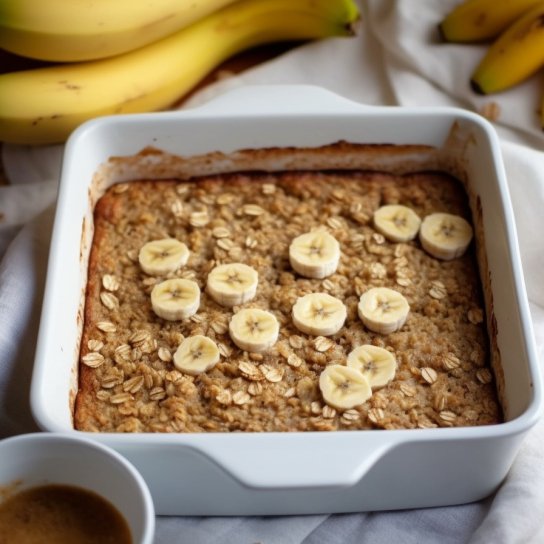 Бананово-вівсяний пиріг