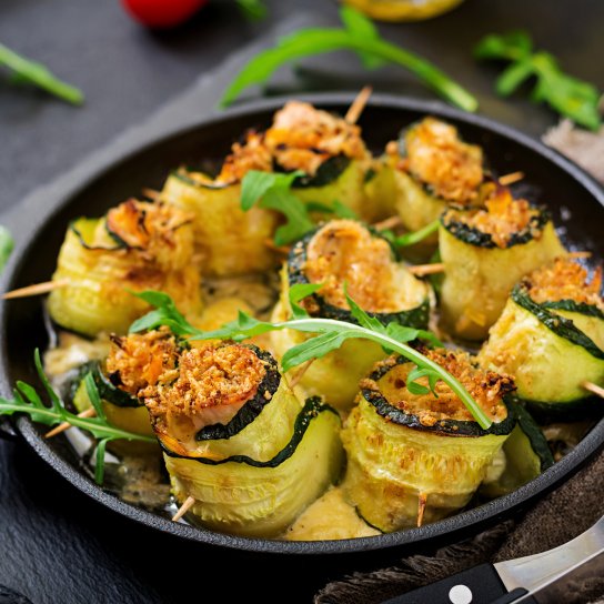 Смачні рулетики з кабачків та фаршу