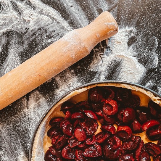 пляцок з вишнями