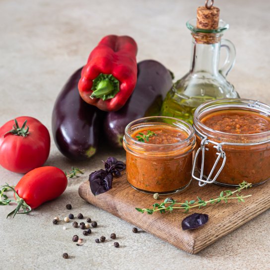 Ікра з баклажанів з гарбузом і помідорами