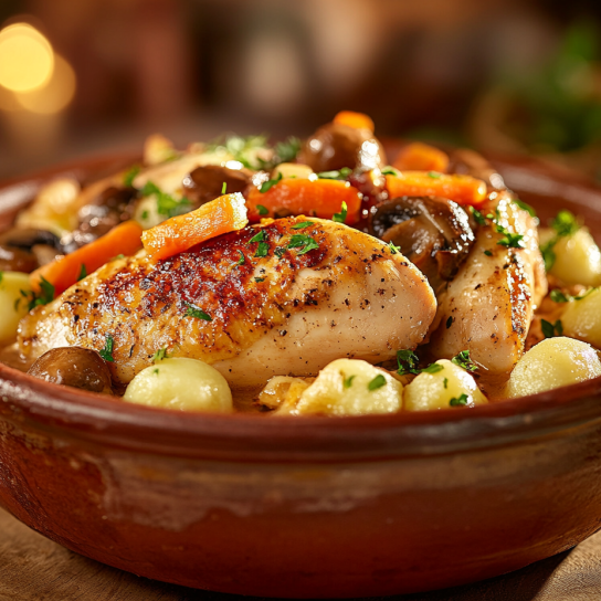 Гуцульська печеня в горщику