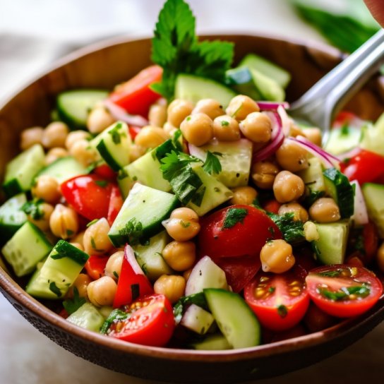 салат с запеченным нутом