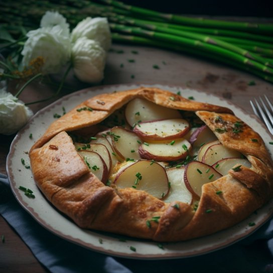 Галета зі спаржею та картоплею