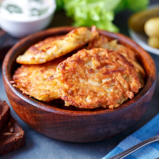 Деруни з картоплі та гарбуза