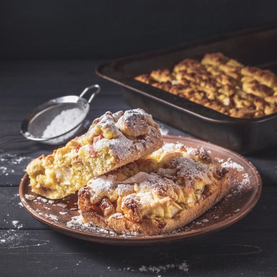 Пісочний ревеневий пиріг