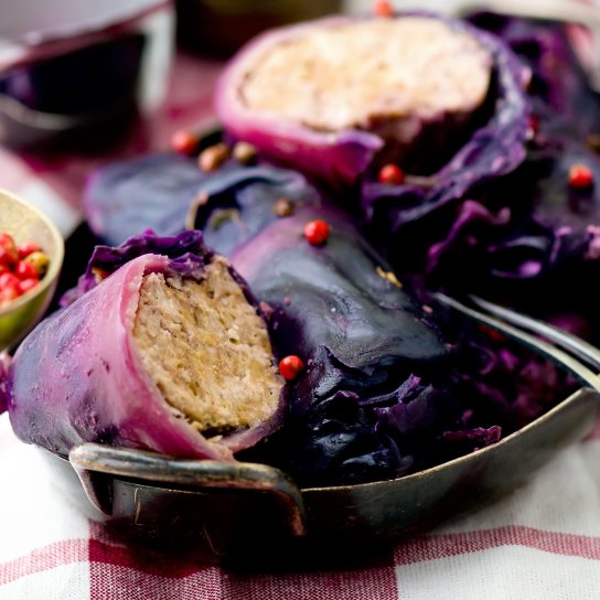 Голубці з червоної капусти