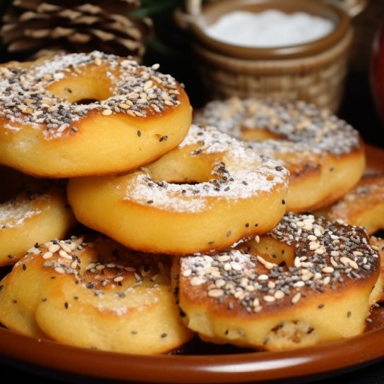 Яблоки в тесте на сковороде