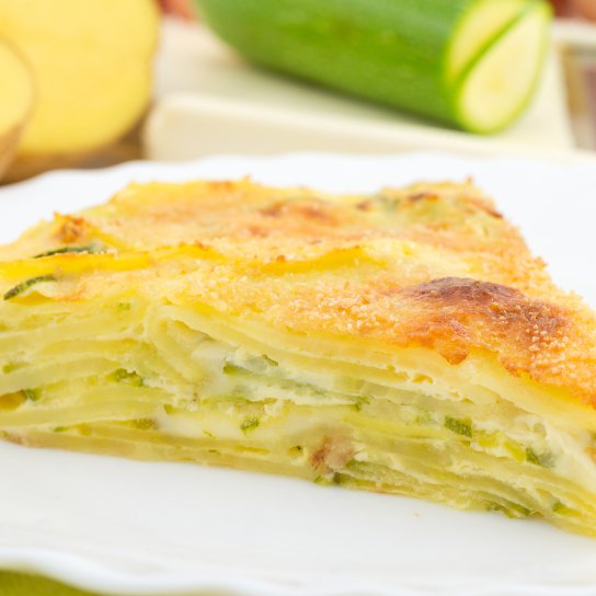 Кабачковий пиріг із сиром